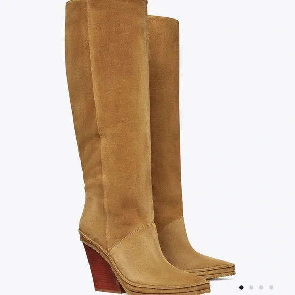 🔥PRICE DROP🔥TORY BURCH LILA HEELED TALL BOOT - Picture 1 of 8